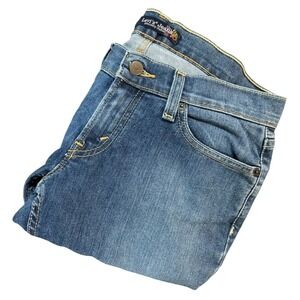 LEVI'S Bootcut Jeans Womens 7M Blue Wash Stretch Denim Flare‎ Leg
